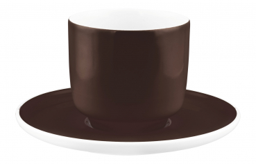 Preview: Sento - Pure Colors - Chocolate Brown - Cappuccinoobertasse ohne Henkel 0,30l